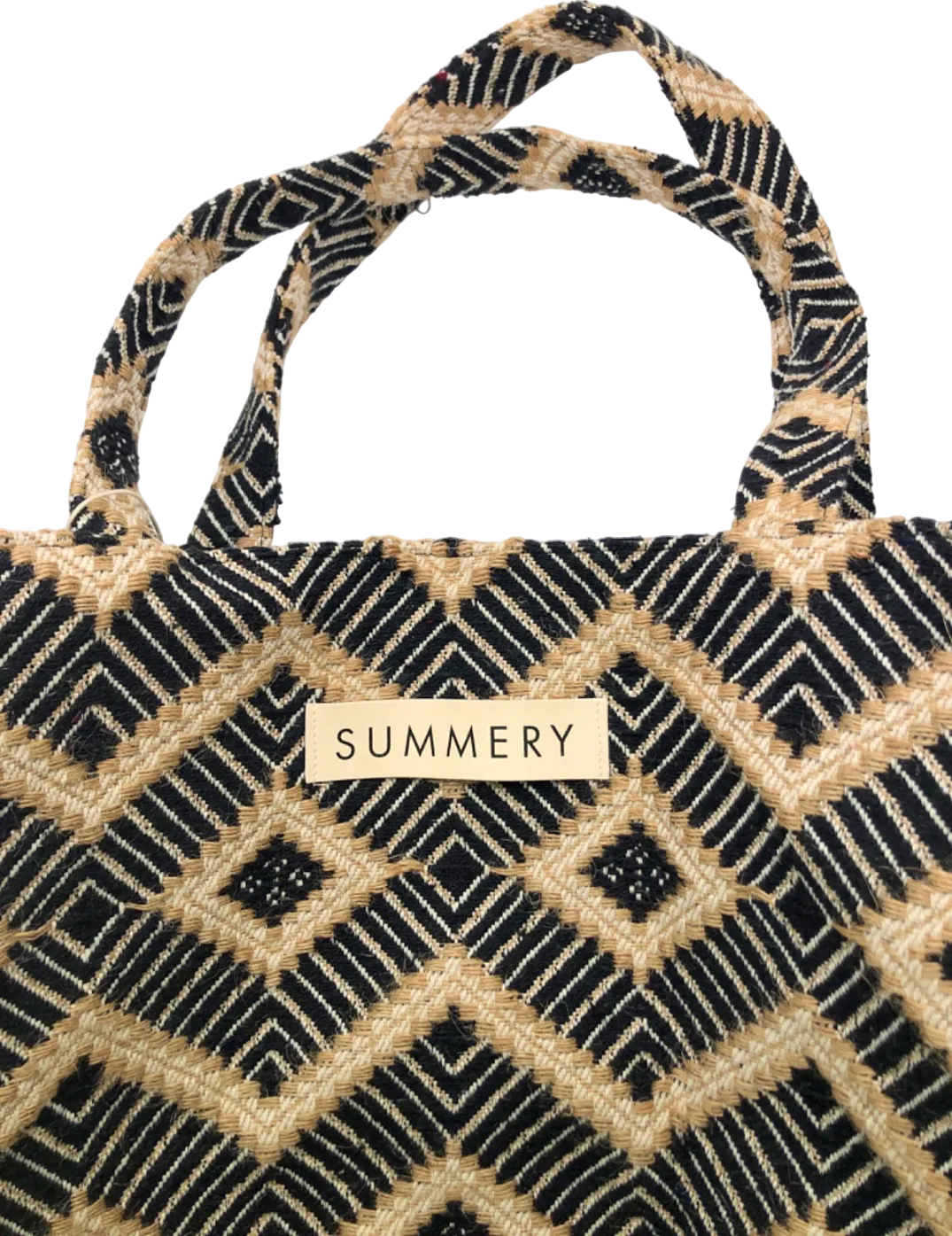 Summery Copenhagen Black Multi Babeth Large Tote Bag Bag