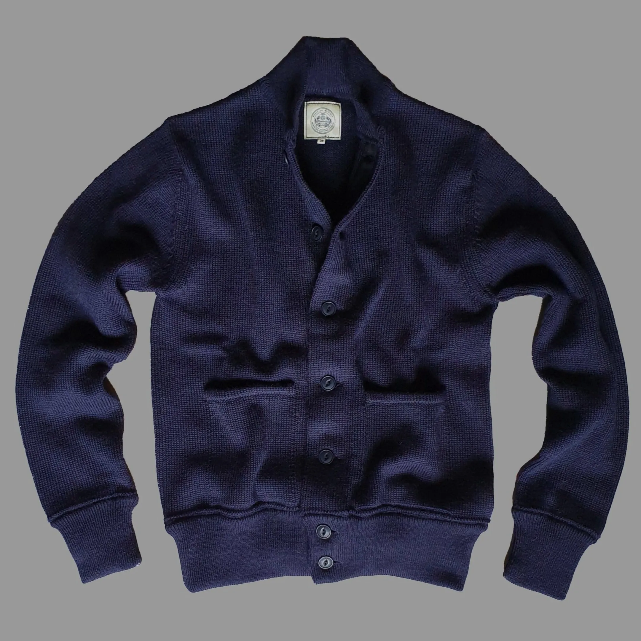 THE BRIG 2 CARDIGAN - NAVY