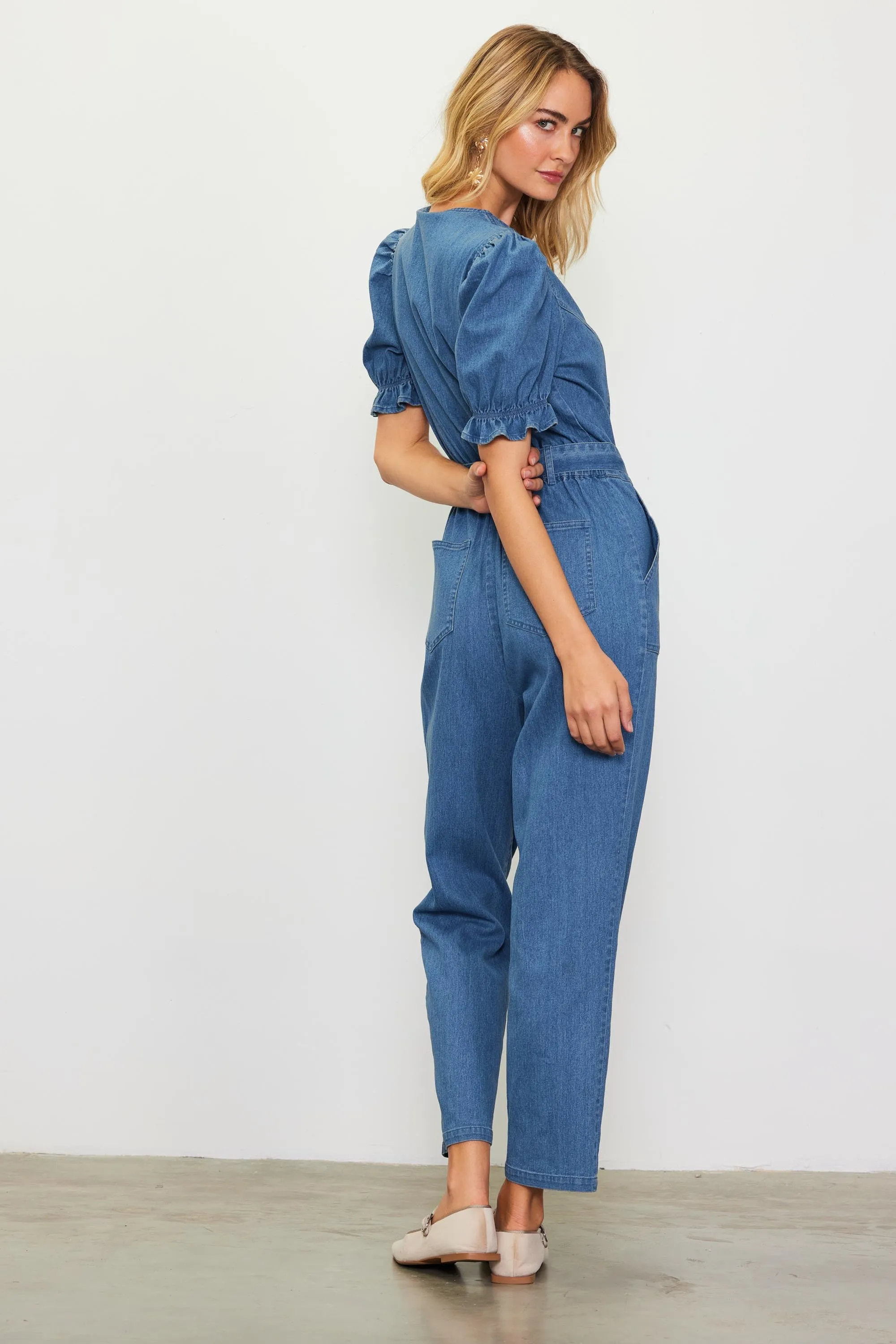 The Sutton Denim Jumpsuit