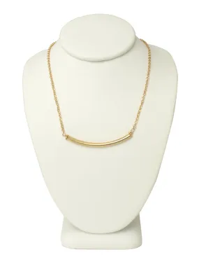 Thin Gold Bar Necklace