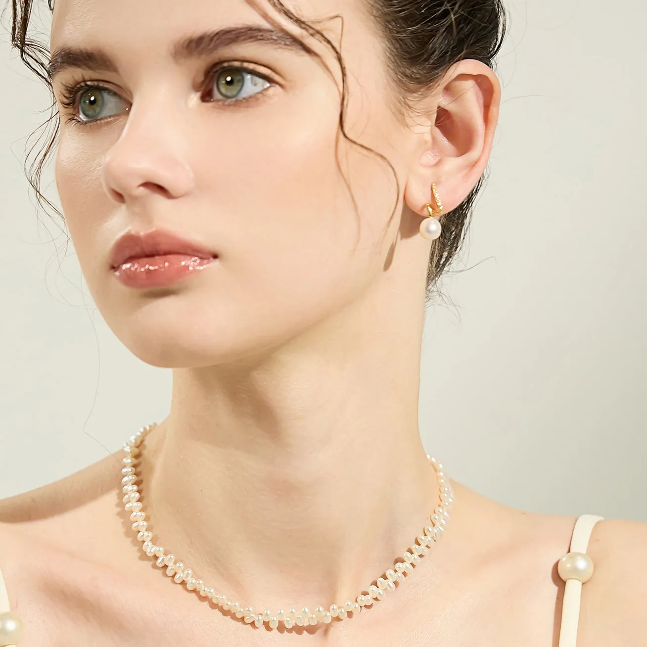 Top Grade Freshwater Pearl Necklace & Earrings Set WS00114 | S Collection