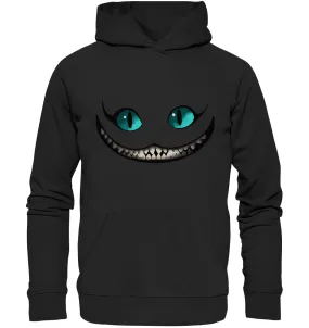 Unisex Bio-Hoodie mit Grinsekatze