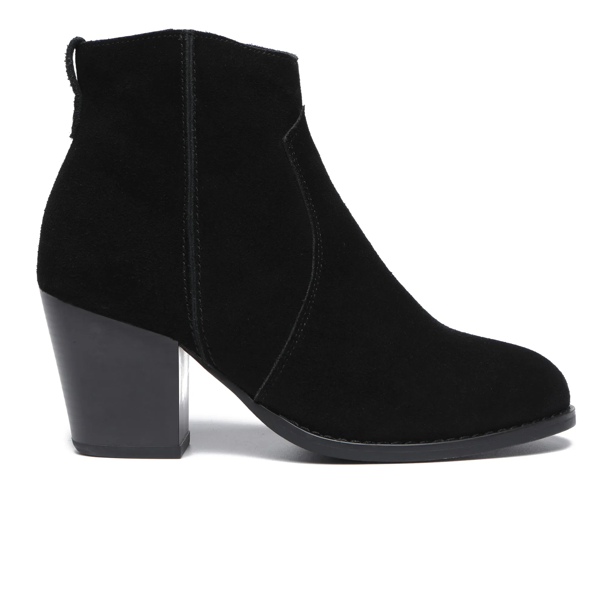 Vera Suede Ankle Zipper Boots