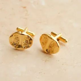 Vintage Grecian Oval Cufflinks