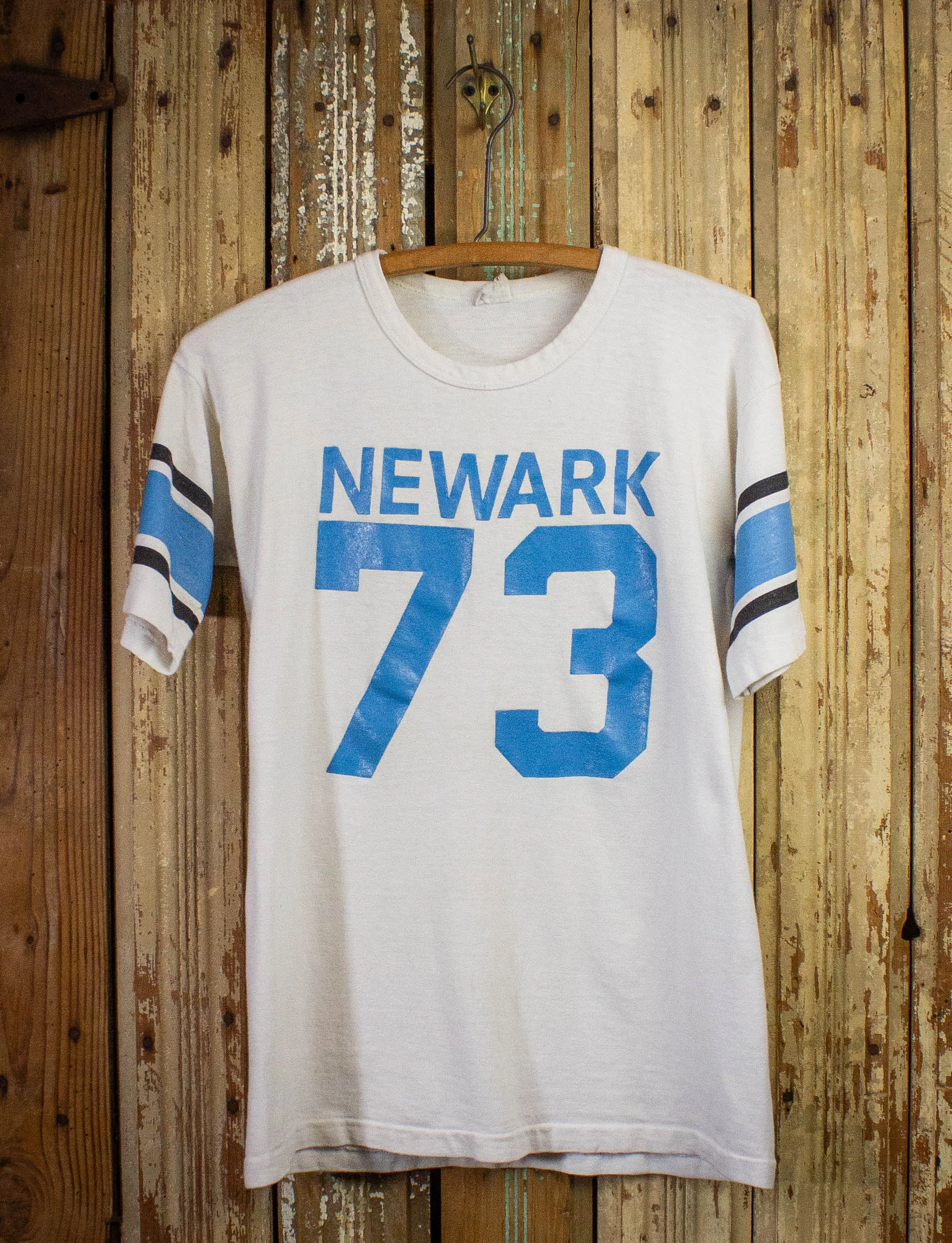 Vintage Newark Jersey Graphic T Shirt 60s White Small