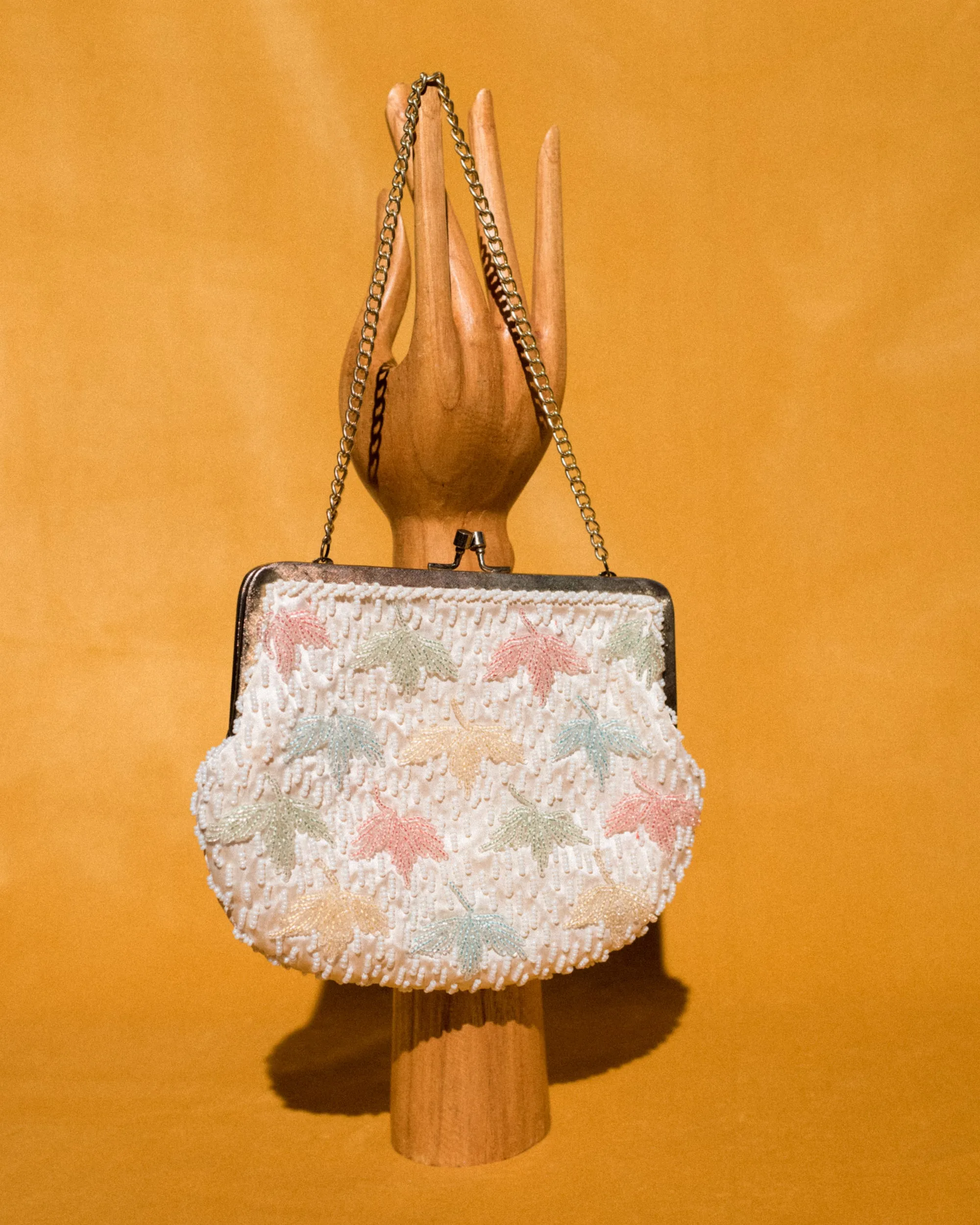 Vintage Pastel Beaded Mini Bag