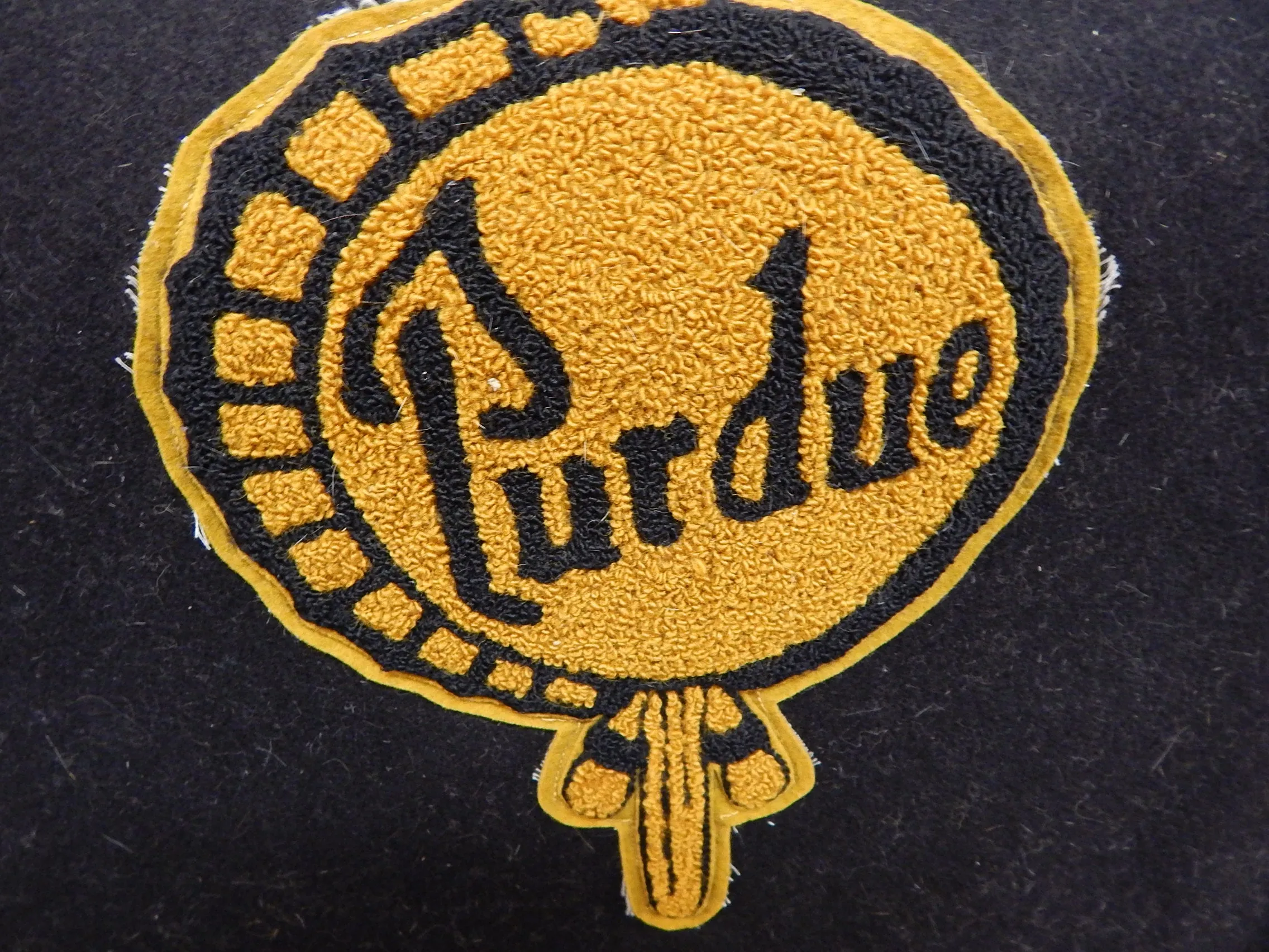 Vintage Purdue University Wool Blanket