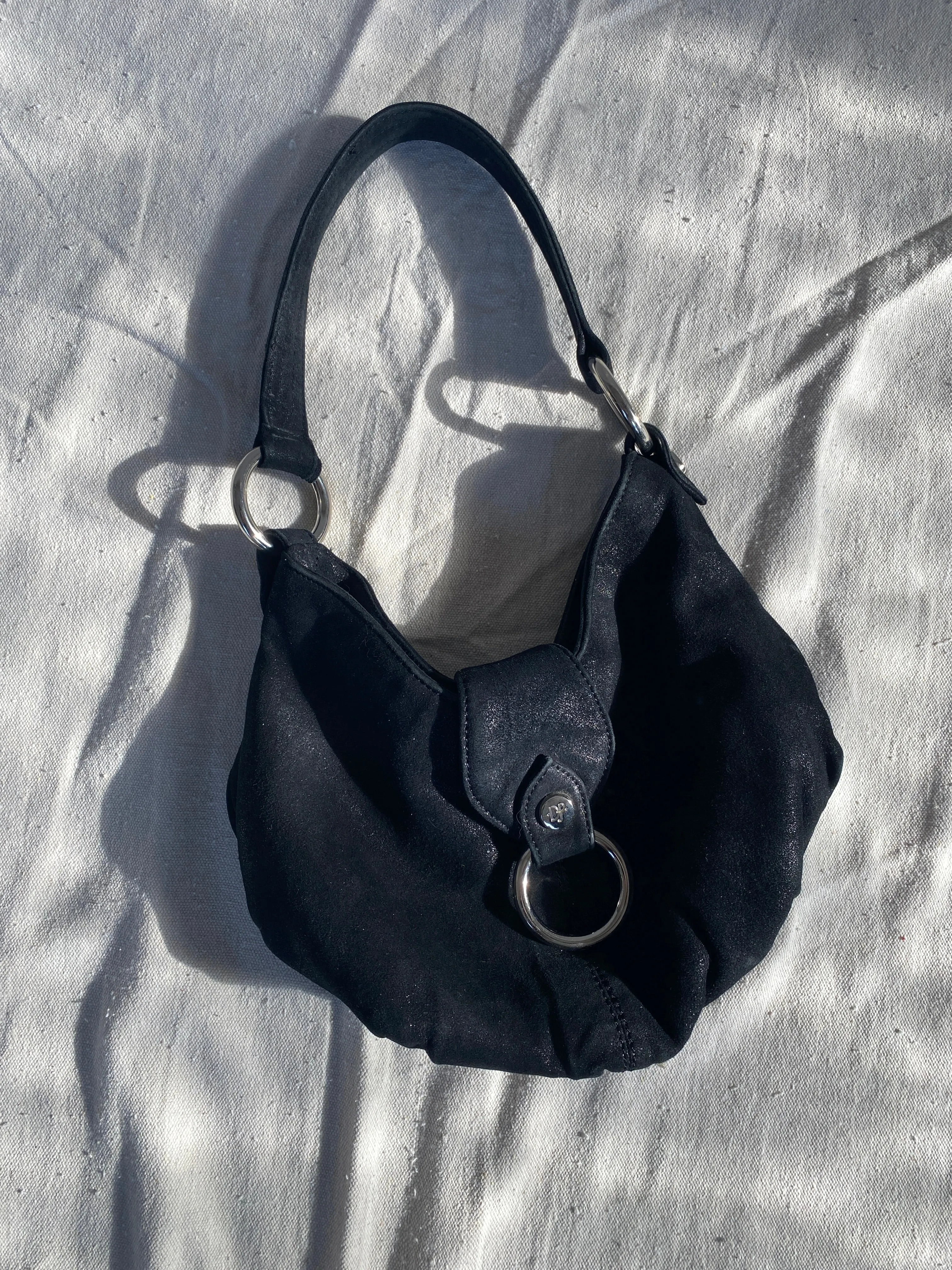 Vintage Suede DONALD J. PLINER Hobo Bag