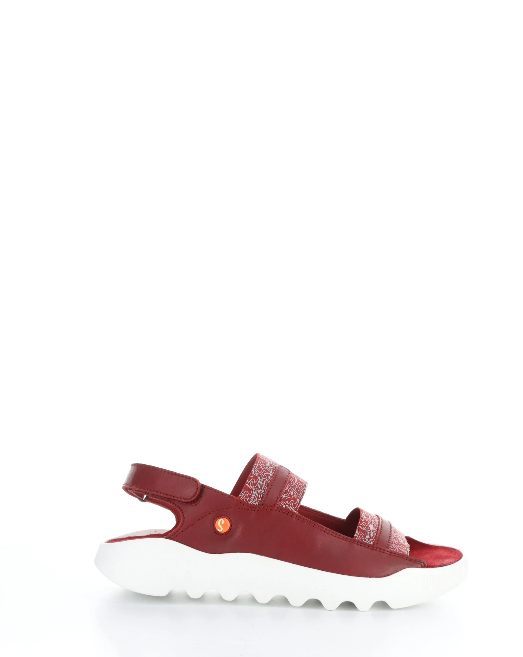 WHEB749SOF 004 RED Velcro Sandals