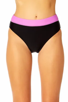 Women's Optical Illusion High Waist Swim Bottom